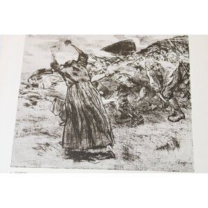 KÄTHE KOLLWITZ Print Outbreak After the Battle Vintage 91736